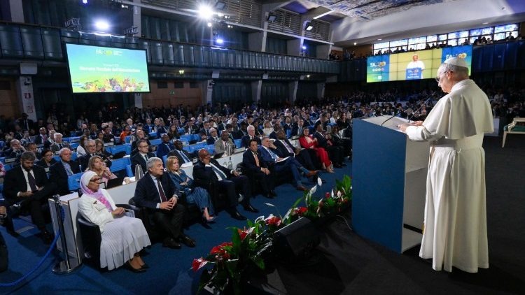 El Papa León XIV pronuncia su discurso en la FAO el Día Mundial de la Alimentación 2025